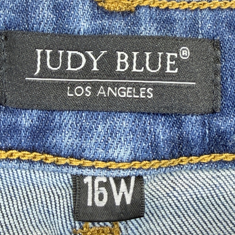 Judy Blue Womens 16W Skinny Fit‎ High Rise Medium Wash Denim Jeans JB82106MD-PL - Picture 3 of 10